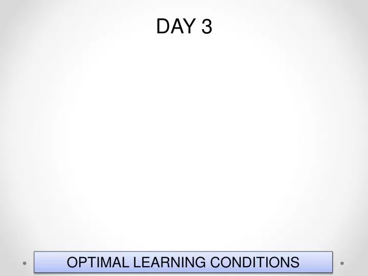 optimal learning conditions