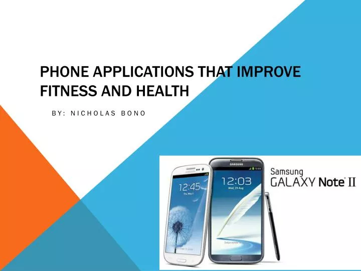 phone applications that improve fitness and health