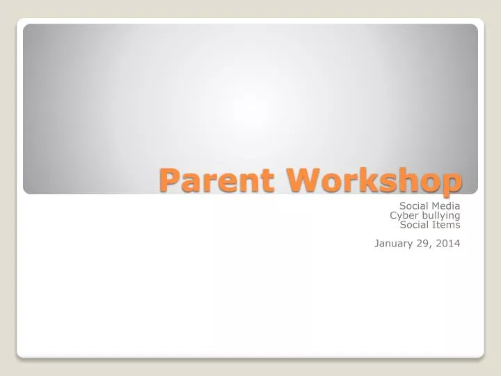 parent workshop