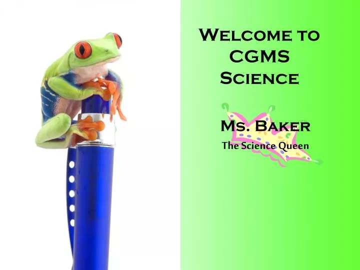 welcome to cgms science