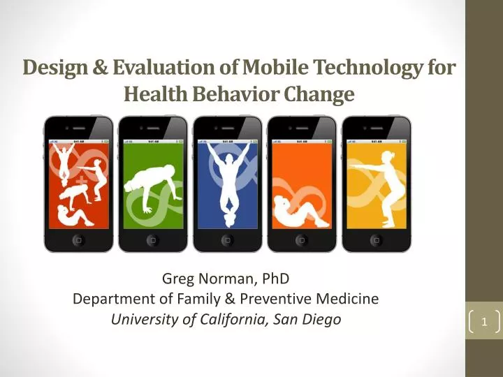 design evaluation of mobile technology for health behavior change