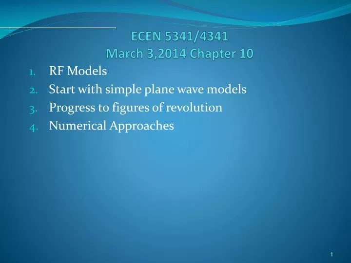 ecen 5341 4341 march 3 2014 chapter 10