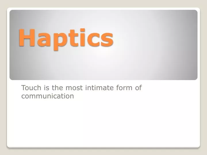 haptics