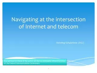 Navigating at the intersection of Internet and telecom