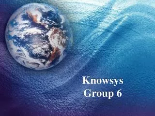 Knowsys Group 6