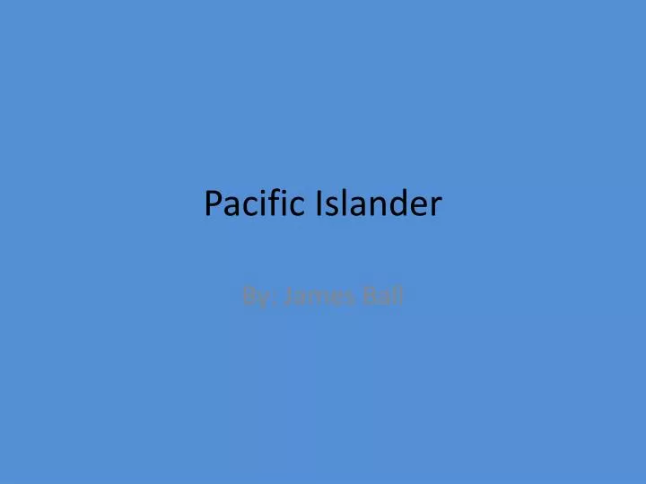 pacific islander