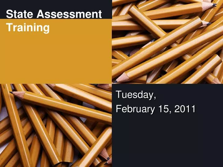 state assessment training