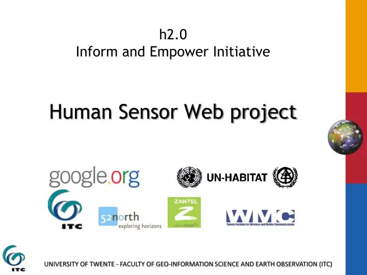 h2 0 inform and empower initiative human sensor web project