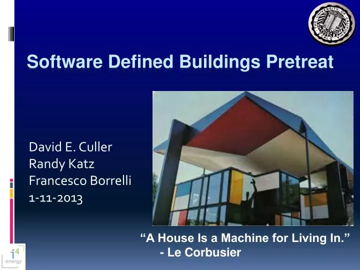 software defined buildings pretreat