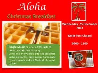 Aloha Christmas Breakfast