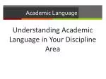 Academic Language - slide 1