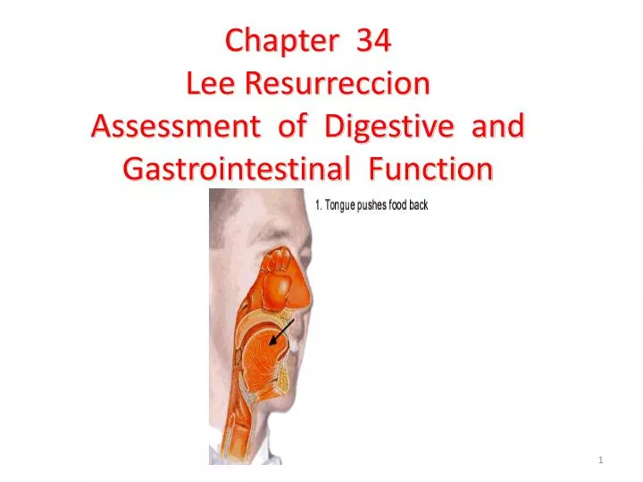 chapter 34 lee resurreccion assessment of digestive and gastrointestinal function