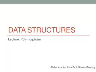 Data Structures