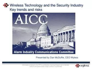 Wireless Technology and the Security Industry Key trends and risks