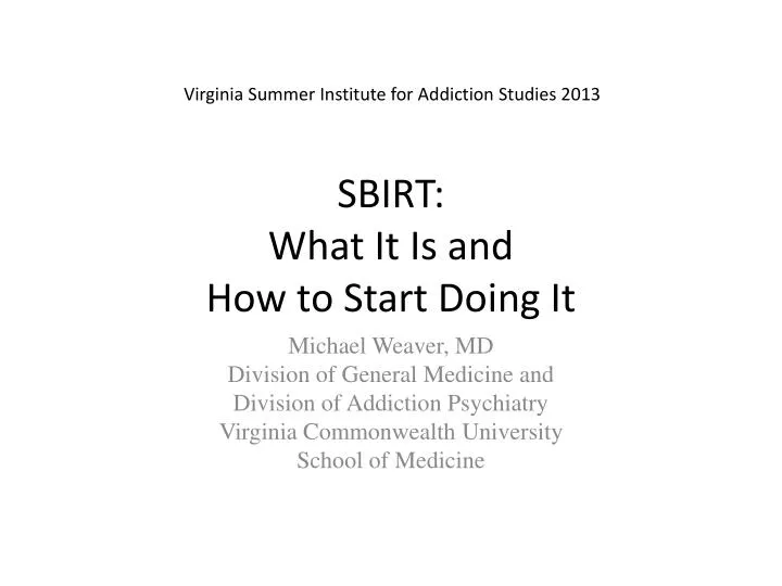 sbirt what it is and how to start doing it