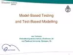 Model-Based Testing and Test-Based Modelling - slide 1