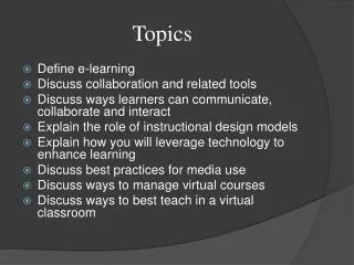 topics