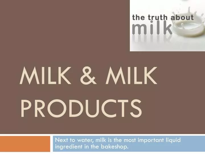 milk milk products