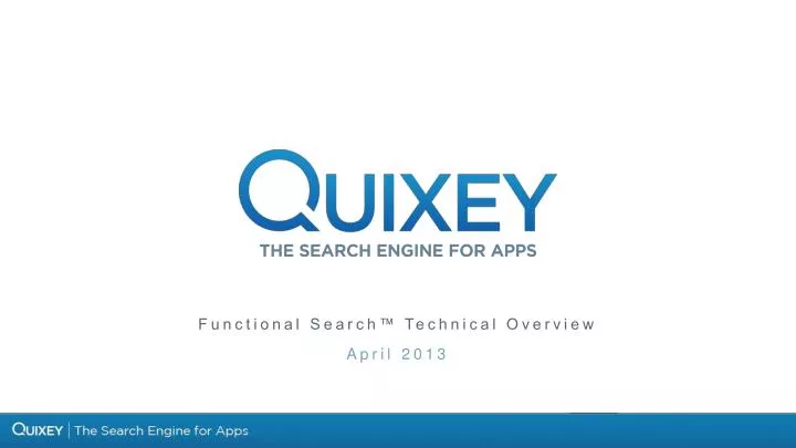 functional search technical overview april 2013