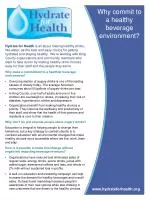 Hydrate for Health - slide 1