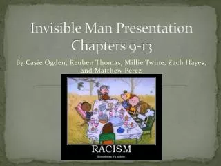 Invisible Man Presentation Chapters 9-13