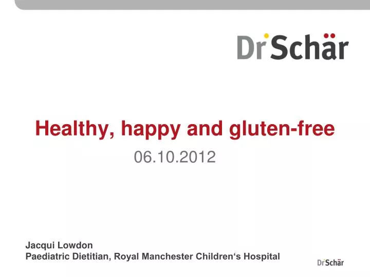 healthy happy and gluten free