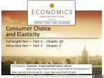 Consumer Choice and Elasticity - slide 1