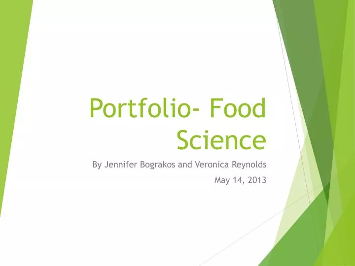portfolio food science