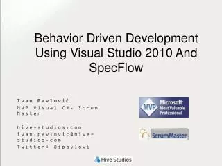Behavior Driven Development Using Visual Studio 2010 And SpecFlow