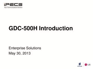GDC-500H Introduction