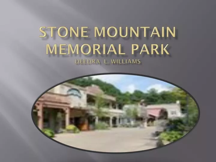 stone mountain memorial park deedra l williams