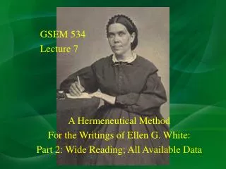 GSEM 534 Lecture 7