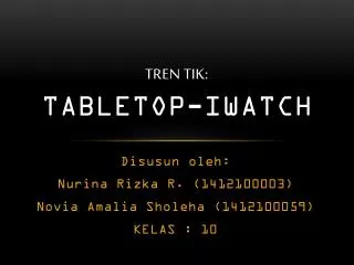 tren tik tabletop iwatch