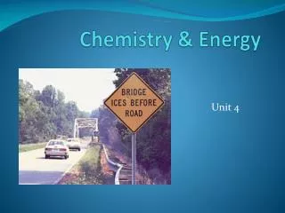 Chemistry &amp; Energy