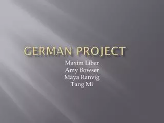 German Project