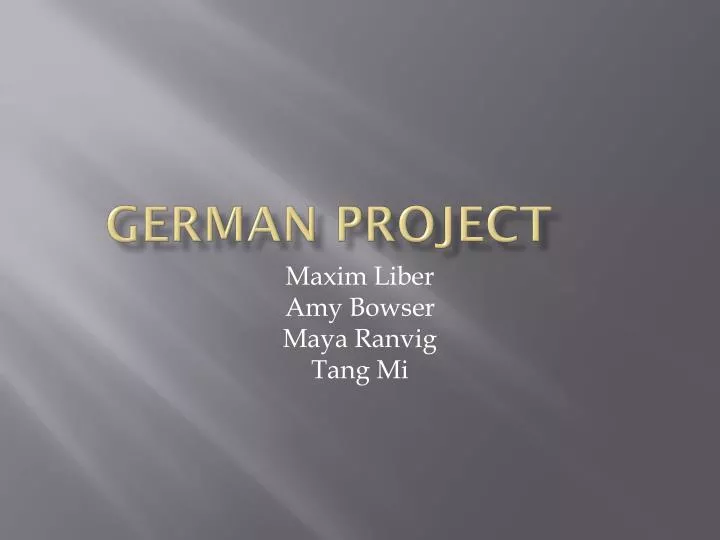 german project