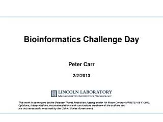 Bioinformatics Challenge Day