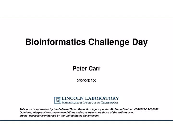 bioinformatics challenge day