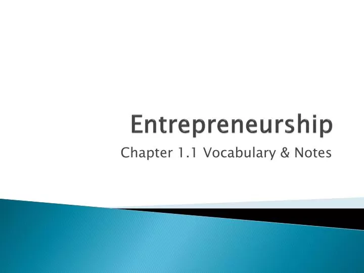 entrepreneurship