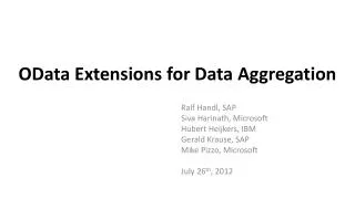 odata extensions for data aggregation