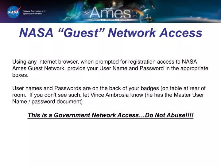 nasa guest network access