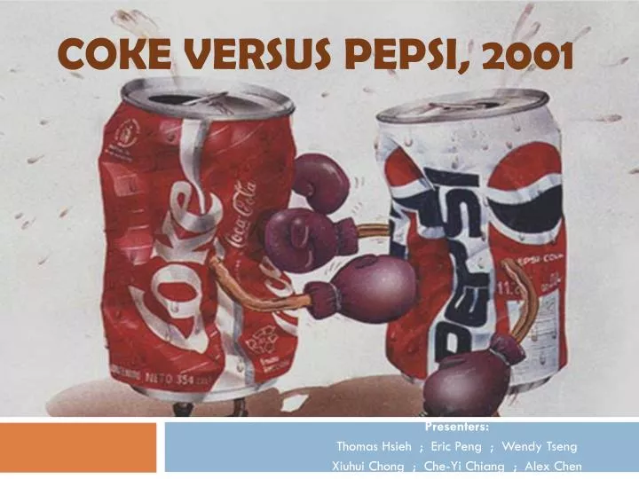 coke versus pepsi 2001