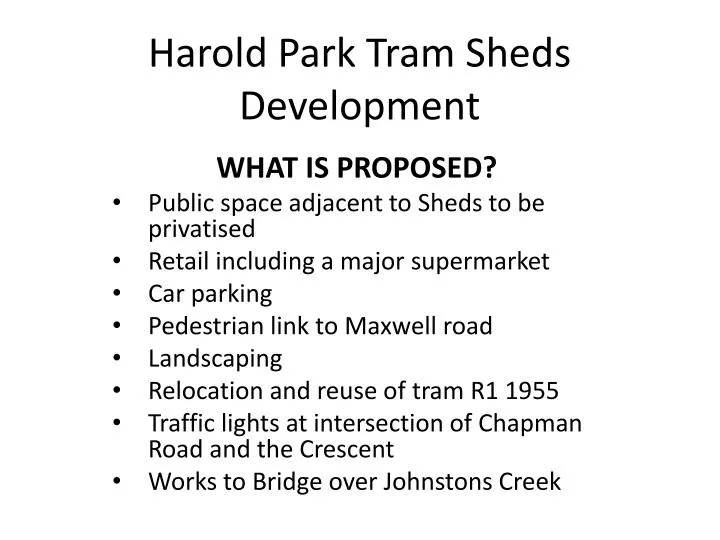 harold park tram sheds development