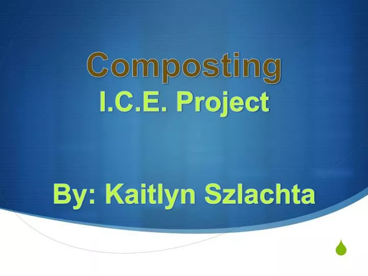 composting i c e project