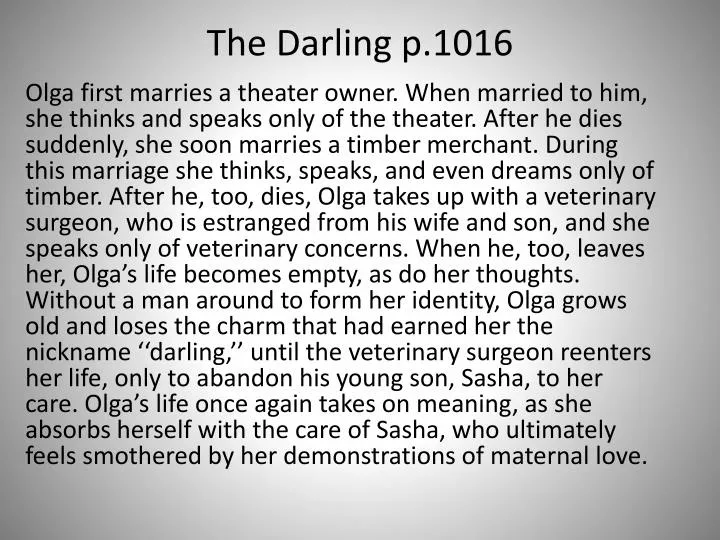 the darling p 1016
