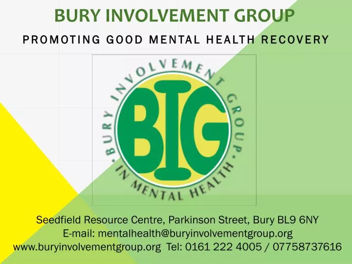 bury involvement group