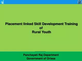 Placement linked Skill Development Training of Rural Youth