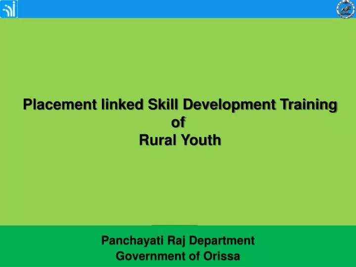 placement linked skill development training of rural youth