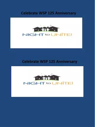 Celebrate WSP 125 Anniversary