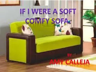 If I were a soft comfy sofa.